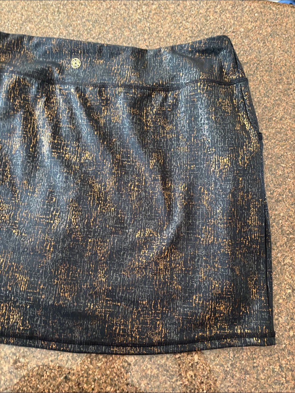 Lilly Pulitzer Black Metallic Sabbia Skort-XL - Picture 12 of 13